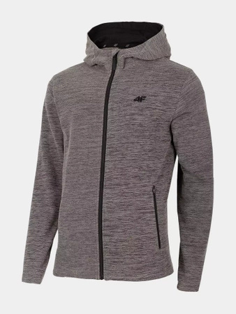 Bluza polarowa męska 4F grey z kapturem sportowa szara (H4Z22-PLM351-24M)