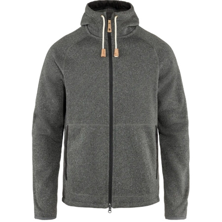 Polar męski Fjällräven Övik Fleece Hoodie M Dark Grey (F82252-030)