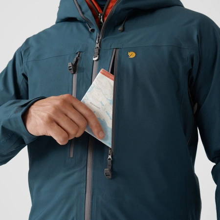 Kurtka softshell męska Fjällräven Bergtagen Eco-Shell Jacket M Mountain Blue (F86621-570)