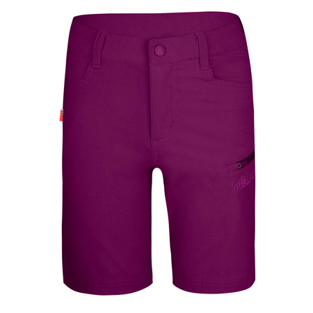 Szorty softshellowe dziecięce dla chłopca/dziewczynki Trollkids Kids Haugesund Shorts mulberry (330-224)