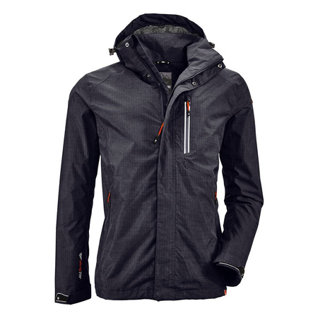Wyprzedaż - Kurtka męska Killtec Jacket Carleb trekkingowa wodoodporna czarna (34723/200/M)
