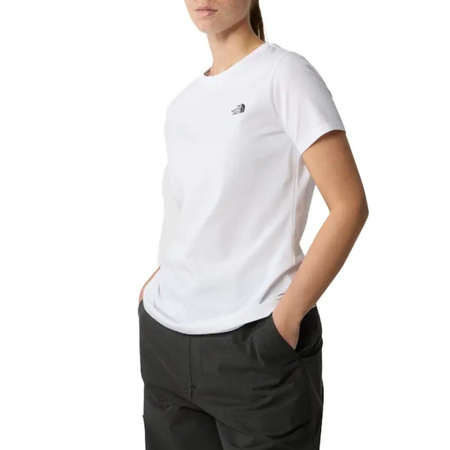 Koszulka sportowa damska The North Face W S/S Simple Dome Slim t-shirt biała (NF0A87NHFN4)