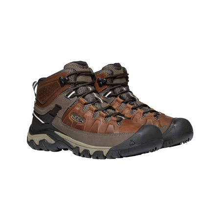 Buty trekkingowe męskie Keen Targhee III MID WP trekkingowe skórzane wodoodporne brązowe (KE-1023030)