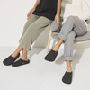 Kapcie męskie/damskie Birkenstock Zermatt Cozy Home Anthracite z wełnianego filcu regular szerokie (1014938)