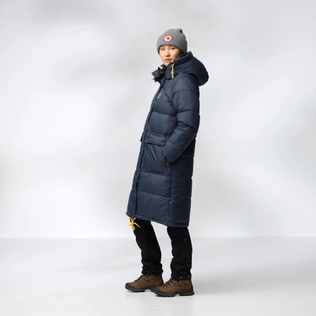 Kurtka puchowa ocieplana damska Fjällräven Expedition Long Down Parka W Navy (F86126-560)