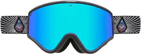 Gogle snowboardowe damskie/męskie Volcom Yae zimowe sportowe narciarskie niebieskie (VG0722319)