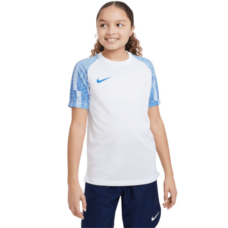 Koszulka dla dzieci Nike Df Academy Jsy SS biała (DH8369 102)