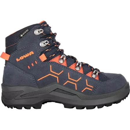 Buty trekkingowe młodzieżowe Lowa KODY GTX MID JUNIOR steel blue/orang outdoorowe wodooporne granatowe (6500507920)