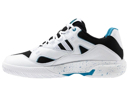 Męskie sneakersy K-Swiss TURA TEAM PADEL WHITE/BLACK/BLUE MOON-M (04435-967-M)