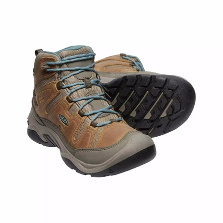 Wyprzedaż - Trekkingi skórzane damskie Keen Circadia MID WP buty outdoorowe brązowe  (KE-1026764)