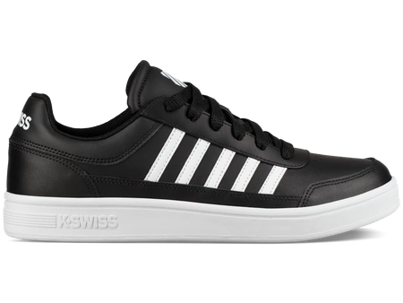 Buty sportowe męskie K-Swiss Court Chasseur sneakersy lifestylowe skórzane czarne (06042-009-M)