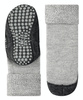 Wyprzedaż - Kapcie dziecięce z wełną merino FALKE Cosyshoe Teens SO CP light grey antypoślizgowe (10560-3400)
