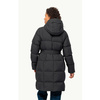 Kurtka damska czarna puchowa Jack Wolfskin FROZEN LAKE COAT W black Down Insulated wiatroszczelna (1206132_6000)