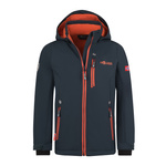 Kurtka softshell dziecięca dla chłopca/dziewczynki Trollkids Kids Balestrand Jacket dark navy/glow orange (618-110)