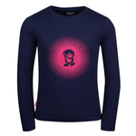 Bluzka ongsleeve bawełniana dziecięca dla dziewczynki Trollkids Girls Pointillism Longsleeve navy/magenta (345-114)