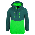 Kurtka przeciwdeszczowa dziecięca dla chłopca/dziewczynki Trollkids Kids Nusfjord Jacket dark green/bright green (420-308)