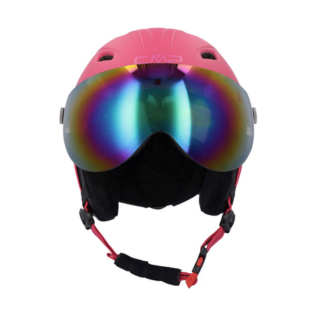 CMP WA-2 SKI HELMET WITH VISOR STRAWBERRY Dark Pink (38B4677-B833)