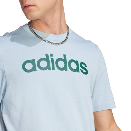 Koszulka adidas Essentials Single Jersey Linear Embroidered Logo Tee M (IJ8651)