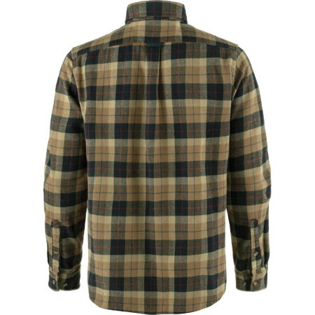 Koszula z długim rękawem męska Fjällräven Värmland Heavy Flannel Shirt M Dark Sand-Dark Navy (F88398-227-555)