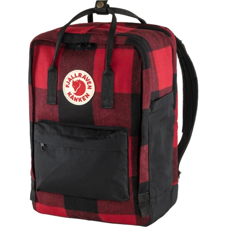 Plecak Fjällräven Kånken Re-Wool Laptop 15" Red-Black (F23328-320-550)