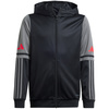 Bluza dla dzieci adidas Squadra 25 Hoodie czarno-szara (JD6087)