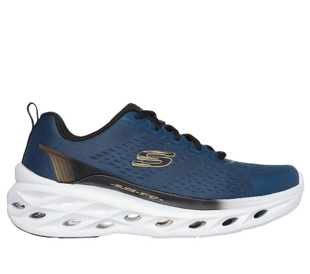 Wyprzedaż - Buty sportowe męskie Skechers Glide-Step Swift Frayment sneakersy niebieskie (232634-TLBK)