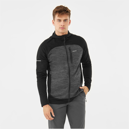 Bluza sportowa męska Viking Delmore Hoodie Man z kapturem i odblaskami czarna (720/25/5583/0908)