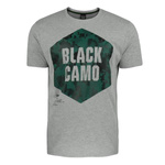 T-shirt męski Monotox BLACK CAMO GREY MEL Grey (MX21027)