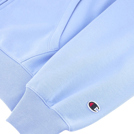 Bluza damska Champion Full Zip Hoodie Sweatshirt błękitna (117787 BS186)