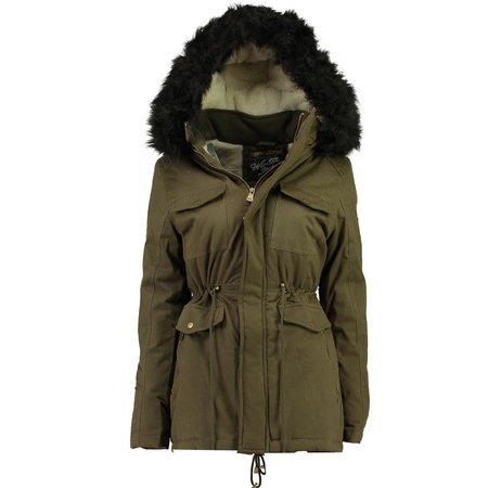 Kurtka zimowa damska parka Geographical Norway Celeste Kaki zielona DB LADY 056 (WW5310F/GN-KAKI)