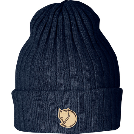 Czapka zimowa wełniana damska/męska Fjällräven Byron Hat Dark Navy granatowa (F77388-555)