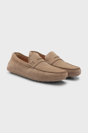 Buty BOSS BEŻOWE Noel Mocc sdpeb (50541750-260)