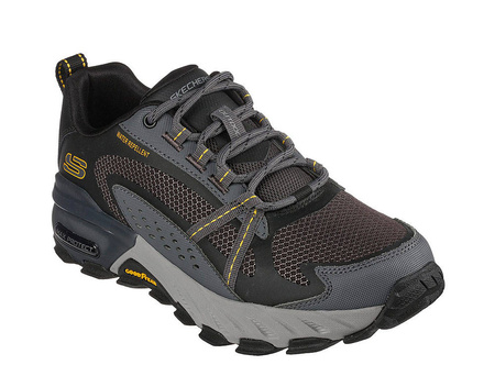 Buty męskie trekkingowe Skechers Max Protect wodoodporne outdoorowe szare (237303-BKCC)