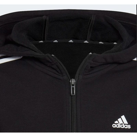 Bluza adidas Essentials 3 Stripes Full-Zip Hoodie Jr (IC3634)