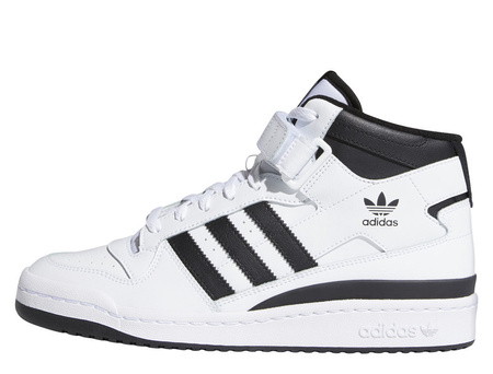 Buty sportowe wysokie męskie adidas Forum Mid skórzane sneakersy białe (FY7939)