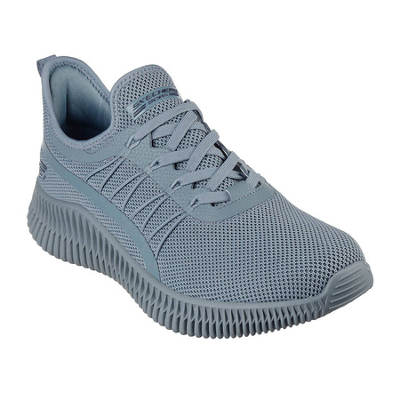 Buty męskie sportowe Skechers Bobs Geo sneakersy wegańskie niebieskie (118171-SLT)