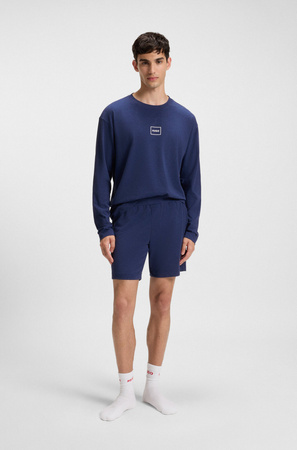 Spodenki męskie do spania Hugo Loungewear Laze AZZURRO (50525247-409)