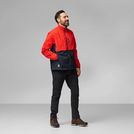 Kurtka softshell męska Fjällräven HC Hybrid Wind Jacket M Dark Navy-Flame Orange (F12500138-555-214)