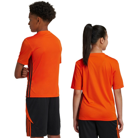 Koszulka dla dzieci adidas Tabela 23 Jersey pomarańczowo-czarna (JJ1157)