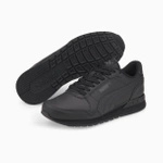 Buty sportowe Puma St Runner V3 L Jr młodzieżowe/damskie skórzane sneakersy czarne (384904-01)