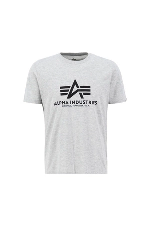 Koszulka męska Alpha Industries T-shirt  z krótkim rękawem bawełniany czarna (100501-17)