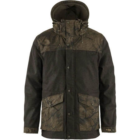 Wyprzedaż - Kurtka softshellowa męska Fjällräven Värmland Wool Jacket M outdoorowa zielona (F86903-633-636)