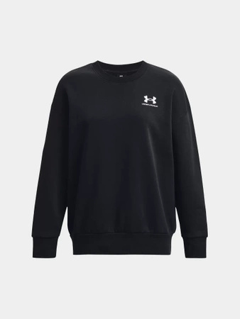 Bluza sportowa damska UNDER ARMOUR Essential Fleece Oversized Crew czarna (1379475-001)