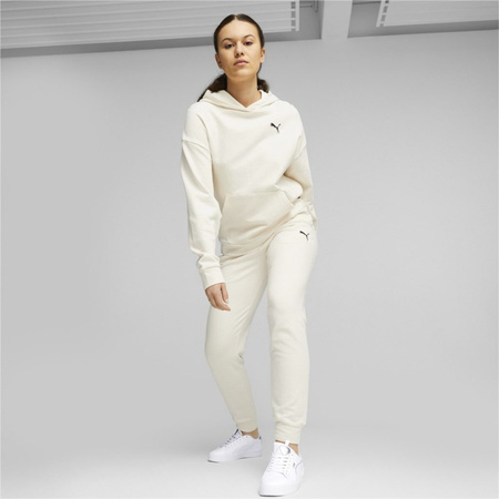 Spodnie dresowe damskie Puma BETTER ESSENTIALS PANTS bawełniane białe (67598999)