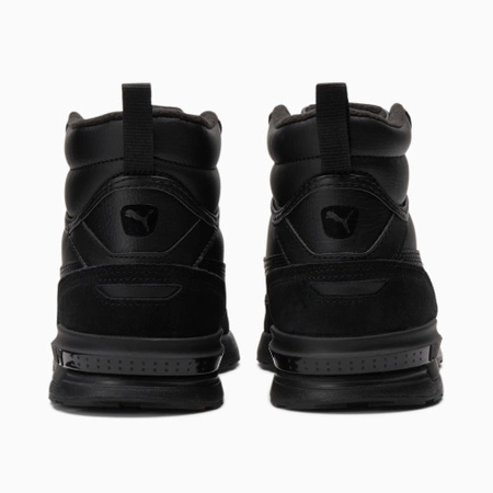 Wyprzedaż - Męskie sneakersy za kostkę Puma Graviton Mid wysokie buty na zimę sportowe czarne (383204-01)
