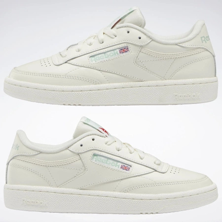 Wyprzedaż - Buty sportowe damskie Reebok Club C 85 Vintage stylowe sneakersy białe (100025378)