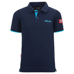 Koszulka szybkoschnąca z filtrem UPF30+ dziecięca dla chłopca/dziewczynki Trollkids Kids Bergen Polo XT navy/light blue (108-117)