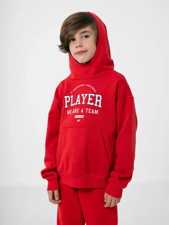 Bluza dziecięca 4F red (HJZ22-JBLM006-62S)