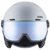 Kask narciarski damski/męski Uvex Wanted Visor all-mountain snowboardowy sportowy szary (56/6/262/30)