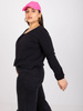 Czarna bluzka plus size z bawełny (RV-BZ-6332.53P)